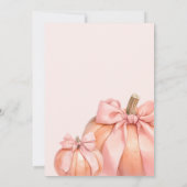 Invitation Petit Citrouille sur le chemin Baby shower (Dos)