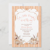Invitation Petit Citrouille Sur Le Chemin Baby shower (Devant)