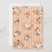 Invitation Petit Citrouille Sur Le Chemin Baby shower (Dos)