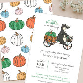 Invitation Petit Citrouille sur le chemin Baby shower Couples