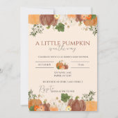Invitation Petit Citrouille sur le chemin Baby shower Invitat (Devant)