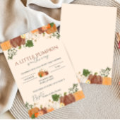 Invitation Petit Citrouille sur le chemin Baby shower Invitat