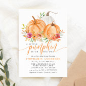 Invitation Petit Citrouille Sur Le Chemin Chute Baby shower F