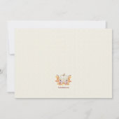 Invitation Petit Citrouille Sur Le Chemin Couple Baby shower (Dos)