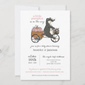 Invitation Petit Citrouille sur le chemin Couples Girl Baby s (Devant)