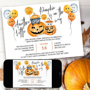 Invitation Petit Citrouille sur le chemin Halloween Baby Spri