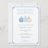 Invitation Petit Citrouille Sur Le Chemin Poem Boy Baby showe (Devant)