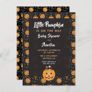 Invitation Petit Citrouille Trick Ou Treat Baby shower