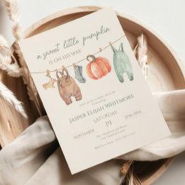 Invitation Petit Citrouille Vêtements D'automne Garçon Baby S