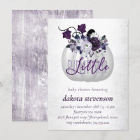 Petit Citrouille | Violet violet Baby shower Flora