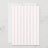 Invitation Petit coeur rose et bébé candy Shower (Dos)