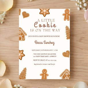 Invitation Petit Cookie Gingerbread Baby Shower