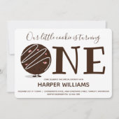 Invitation Petit Cookie Turner Un Premier Anniversaire (Devant)