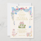 Invitation Petit cottage de mariage fantaisiste Tini (Devant)