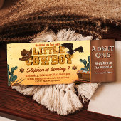 Invitation Petit Cowboy
