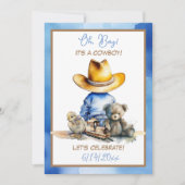 Invitation Petit Cowboy Baby shower À Thème (Devant)