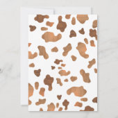 Invitation Petit Cowboy Baby shower de rodéo occidental (Dos)