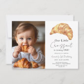 Invitation Petit Croissant 1er Anniversaire (Devant)
