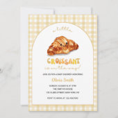 Invitation Petit Croissant sur le chemin Baby shower (Devant)