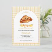 Invitation Petit Croissant sur le chemin Baby shower (Debout devant)