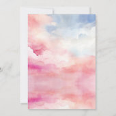 Invitation Petit Cutie Bow Citrouille rose fille Baby shower (Dos)