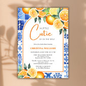 Invitation Petit Cutie Été Baby shower neutre pour les hommes