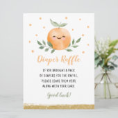 Invitation Petit Cutie Orange Diaper Jeu (Debout devant)