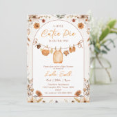 Invitation Petit Cutie Pie Boho Automne Baby shower (Debout devant)