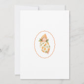 Invitation Petit Cutie Swaddled BabyDouche (Dos)