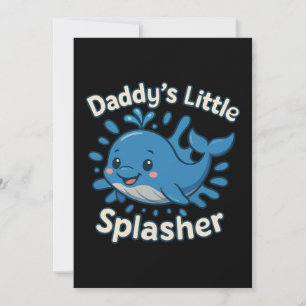 Invitation Petit dauphin mignon du papa