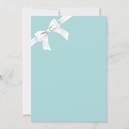 Invitation Petit-déjeuner à l'invitation de la douche nuptial (Dos)