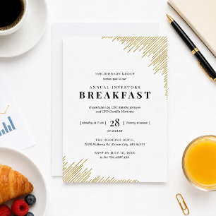 Invitation Petit déjeuner annuel des investisseurs