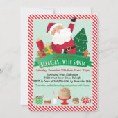 Invitation Petit-déjeuner avec Père Noël (Devant)