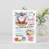 Invitation Petit déjeuner avec Père Noël Pancakes Christmas I (Debout devant)