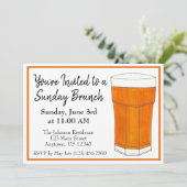 Invitation Petit déjeuner brunch du dimanche OJ Jus d'orange (Debout devant)