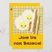 Invitation petit déjeuner buffet froid et chaud (Devant / Derrière)