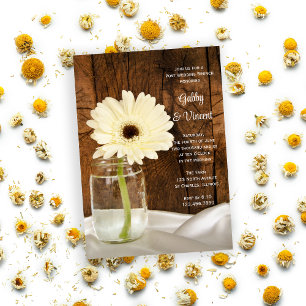 Invitation Petit déjeuner champêtre de mariage champêtre dans
