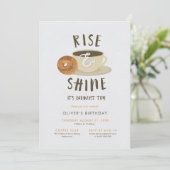 Invitation Petit déjeuner d'anniversaire, debout ! (Debout devant)