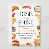 Invitation Petit déjeuner d'appréciation des enseignants, Fêt (Devant)