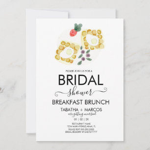 Invitation Petit déjeuner de Brunch aux Oeufs de Mariée Aquar