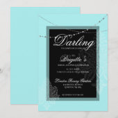 Invitation Petit déjeuner de douche nuptiale avec la mariée (Devant / Derrière)
