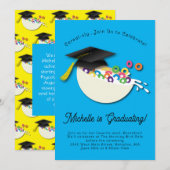 Invitation Petit-Déjeuner de fête de graduation en céréales (Devant / Derrière)