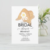 Invitation Petit déjeuner de gaufres de brunch pour douche de (Debout devant)