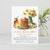 Invitation Petit-déjeuner de la Fête des Mères - Pancakes & D (Debout devant)