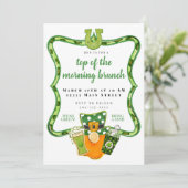 Invitation Petit déjeuner de la Saint-Patrick du matin (Debout devant)