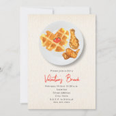 Invitation Petit déjeuner de la Saint-Valentin Poulet & Fête  (Devant)