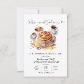 Invitation Petit-déjeuner de l'enseignant Lève et Brille (Devant)