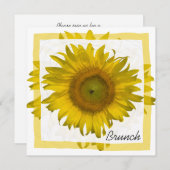 Invitation Petit déjeuner de mariage après la cérémonie sous  (Devant / Derrière)