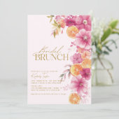 Invitation Petit déjeuner de mariage aux agrumes Floraisons l (Debout devant)