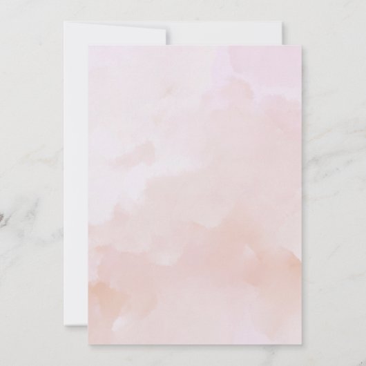 Invitation Petit déjeuner de mariage aux crêpes à l'aquarelle (Dos)